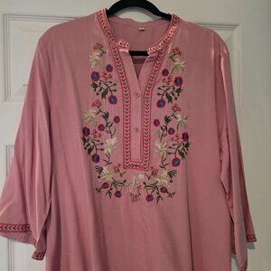 Hand Embroidered Blouse L